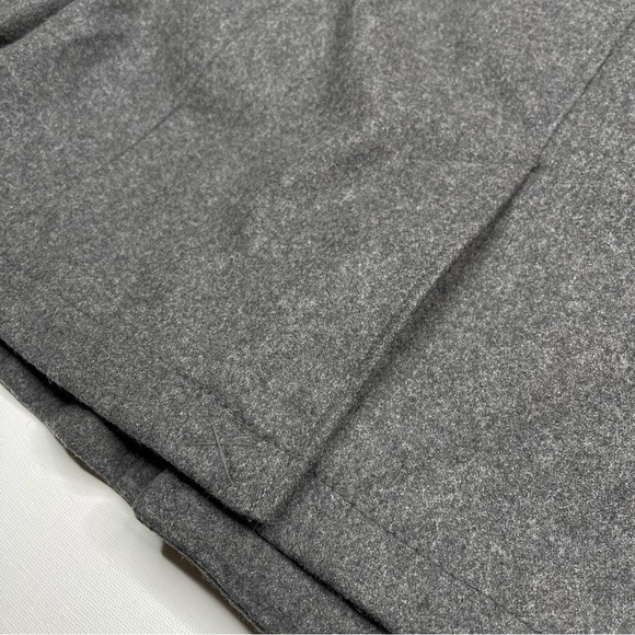 H&M Pea Coat Jacket Wool Military Winter Autumn Fall Warm Office Grey 44R - Picture 7 of 16